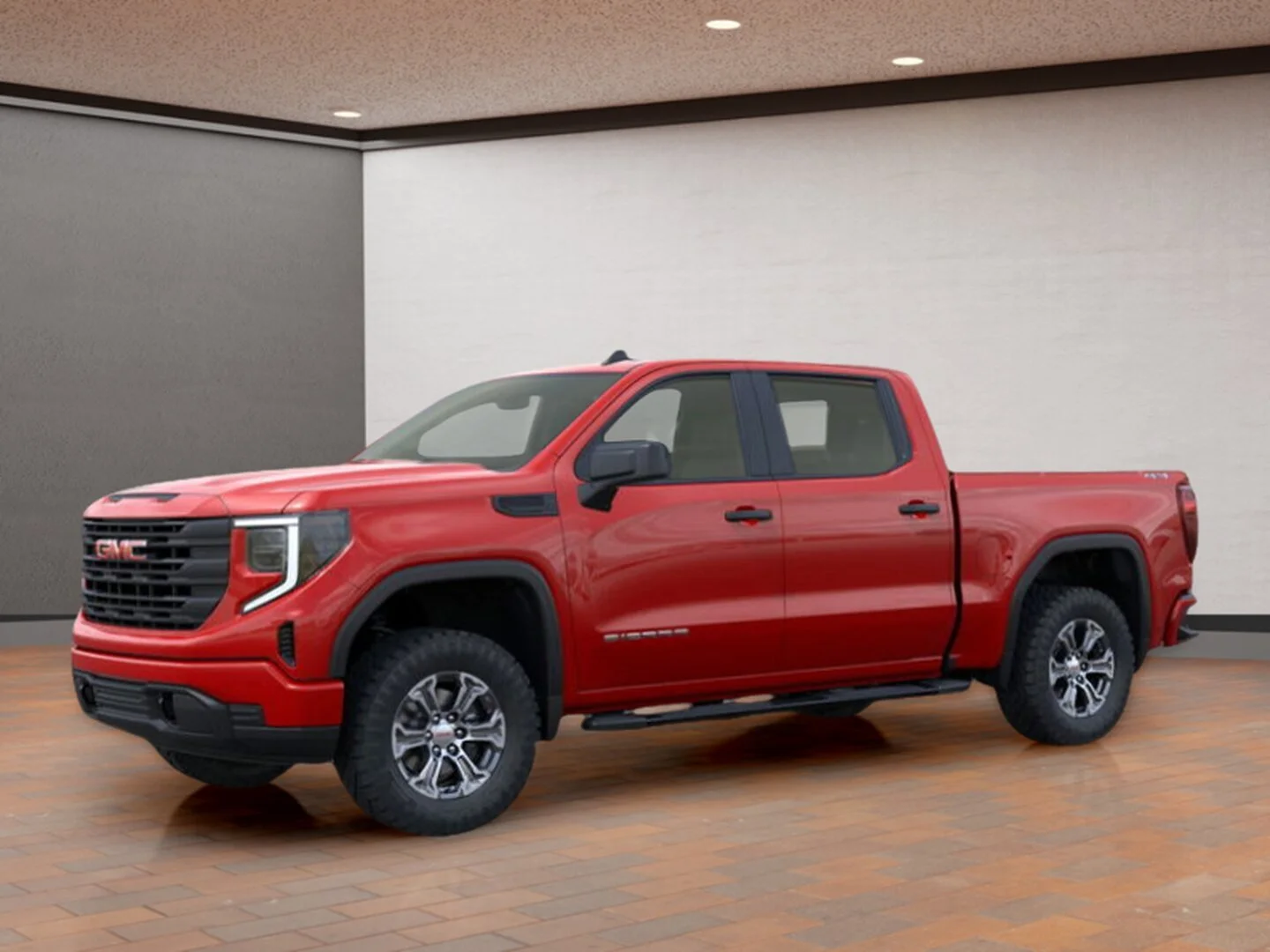 New 2026 Red GMC Crew Cab Short Box 4-Wheel Drive Pro image 2