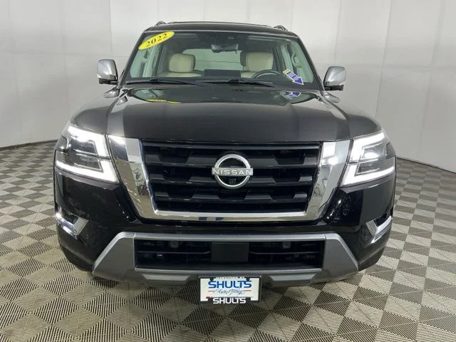 Certified Used 2022 Black Nissan Platinum image 3