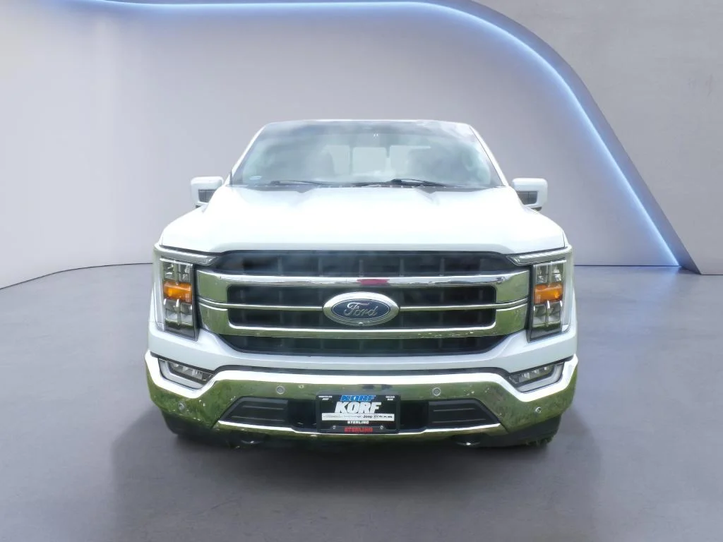 Used 2021 Space White Metallic Ford LARIAT image 2