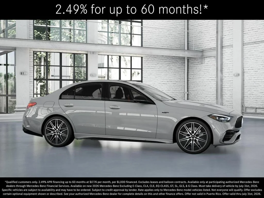 New 2026 MANUFAKTUR Alpine Grey Mercedes-Benz AMG® C 43 4MATIC Sedan image 56