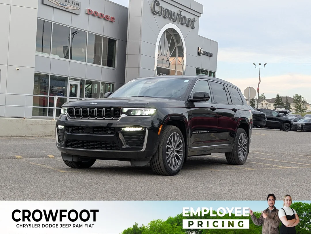 New 2026 Black Jeep Summit - - 4x4 - Dual- Pane Panoramic Sunroof - Trailer Tow Pkg - Palermo Leather & More! image 1