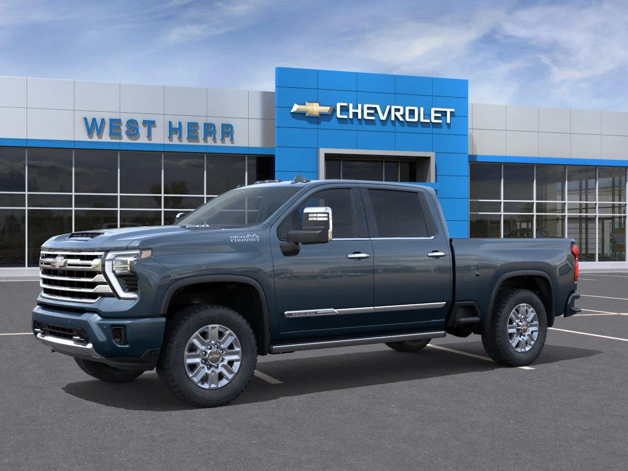 New 2026 Lakeshore Blue Metallic Chevrolet High Country image 2