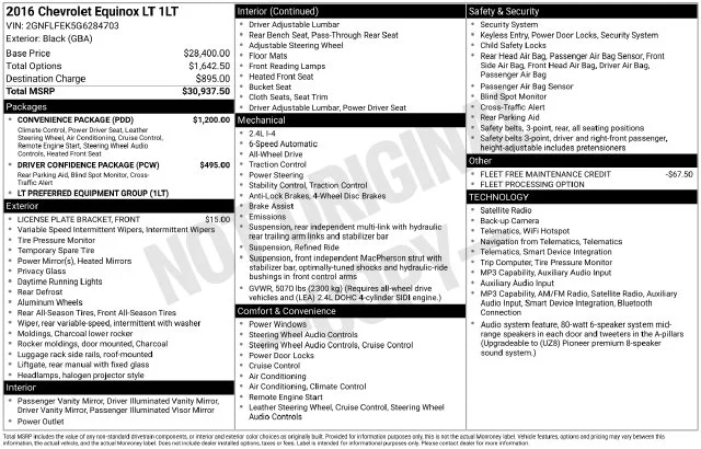 Used 2016 Black Chevrolet LT image 3