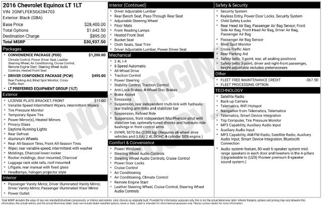 Certified Used 2016 Black Chevrolet LT image 3