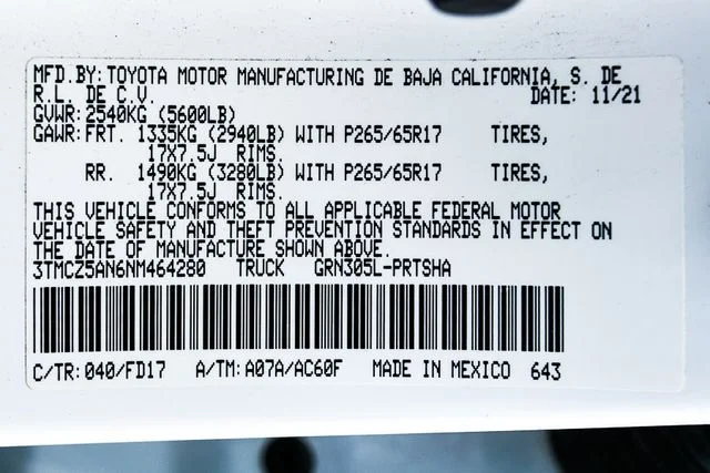 Used 2022 White Toyota TRD Sport image 39