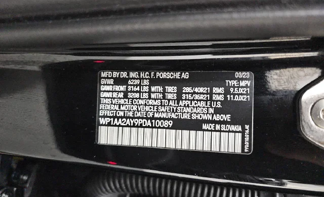 Used 2023 Black Porsche Platinum Edition image 18
