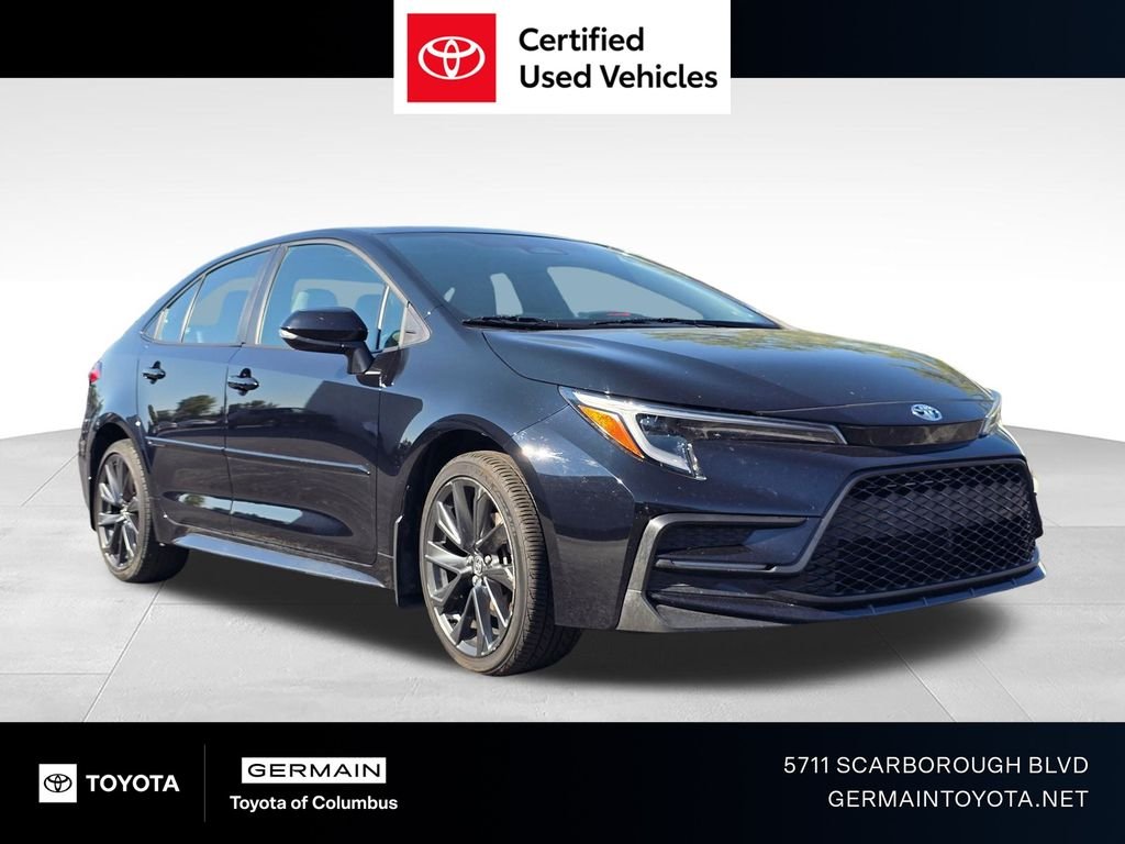 Certified Used 2024 Black Toyota SE image 1
