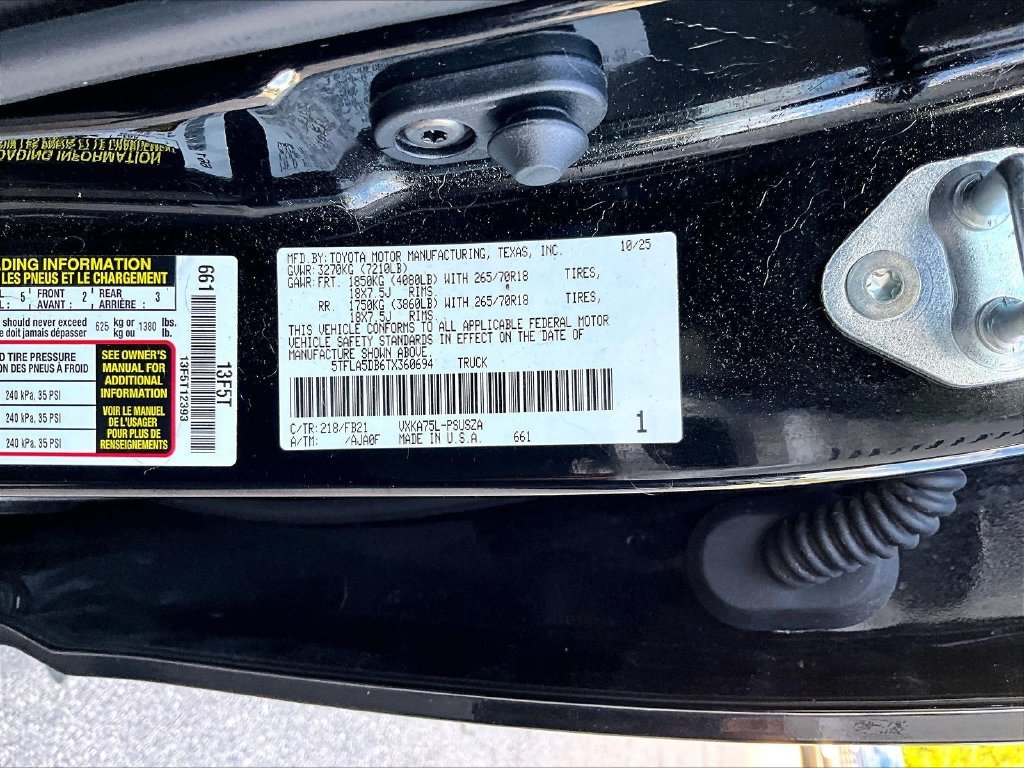 Used 2026 Black Toyota SR5 image 9