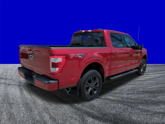 Certified Used 2021 Red Metallic Ford Lariat image 4