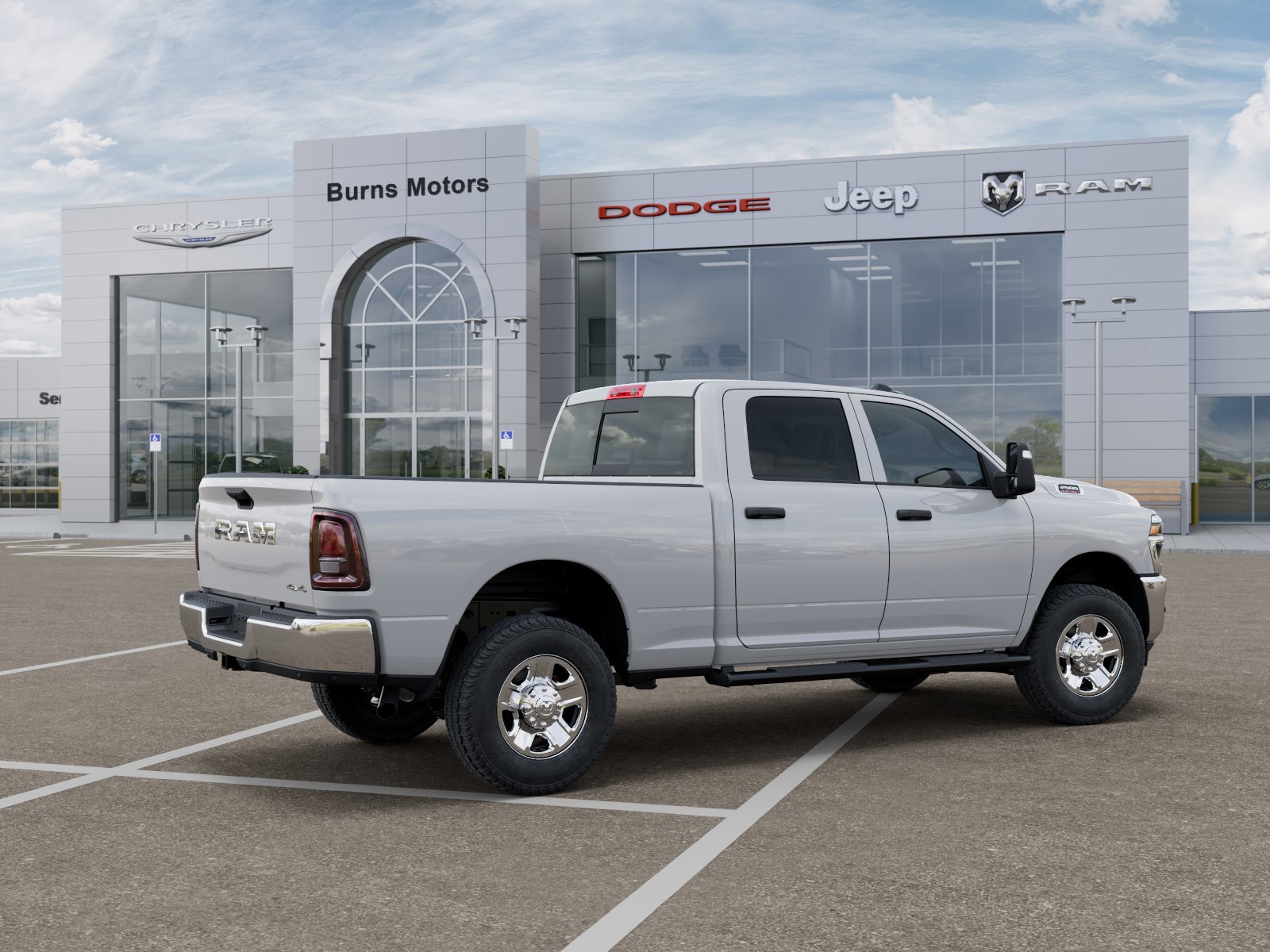 New 2026 Bright White Clear-Coat Exterior Paint Ram Tradesman image 4