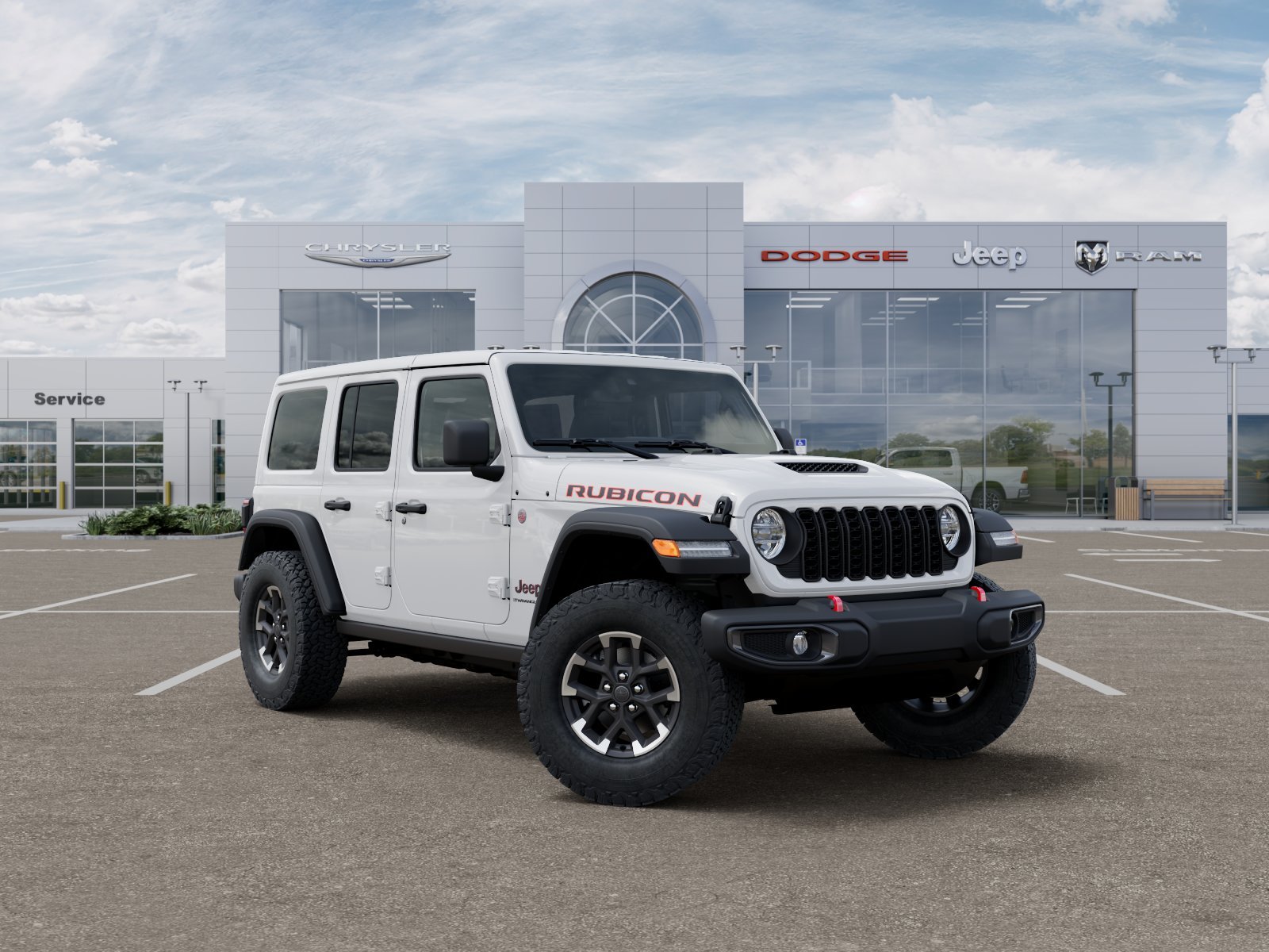 New 2026 Bright White Clear-Coat Exterior Paint Jeep Rubicon image 31