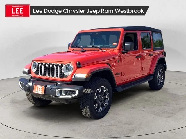 New 2026 Firecracker Red Clearcoat Jeep 4-DOOR SAHARA image 1