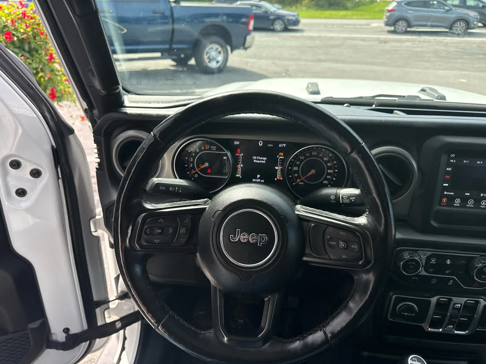 Used 2021 Bright White Clearcoat Jeep Sport S image 22