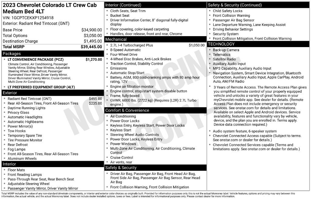 Used 2023 Red Chevrolet LT image 21
