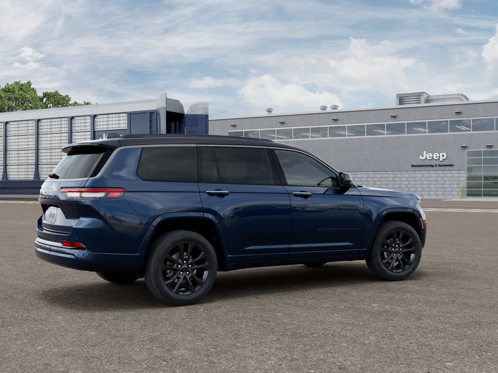 New 2026 Fathom Blue Pearl-Coat Exterior Paint Jeep Limited Reserve image 2