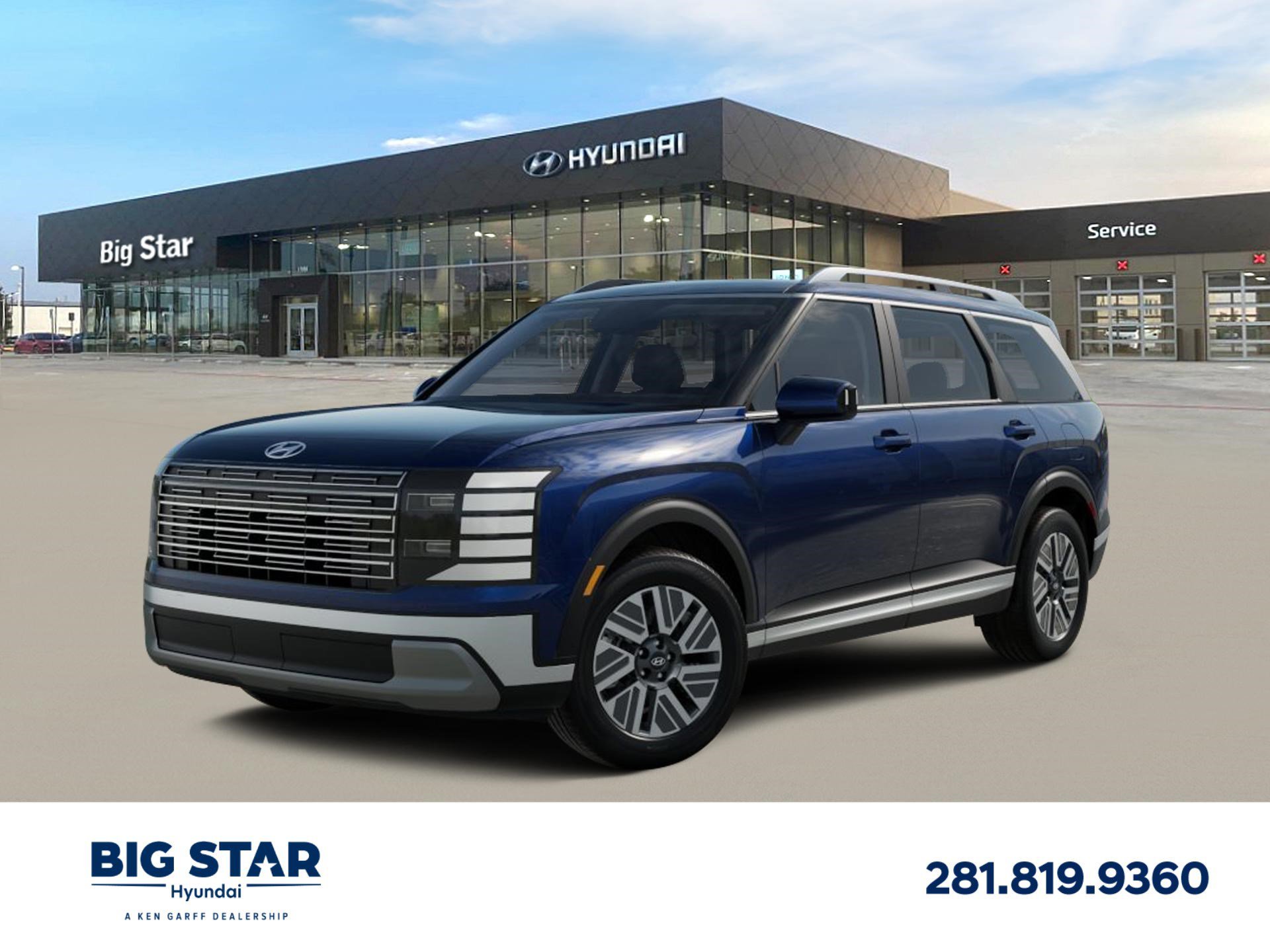 New 2026 Classy Blue Pearl Hyundai Blue SEL 8P image 1
