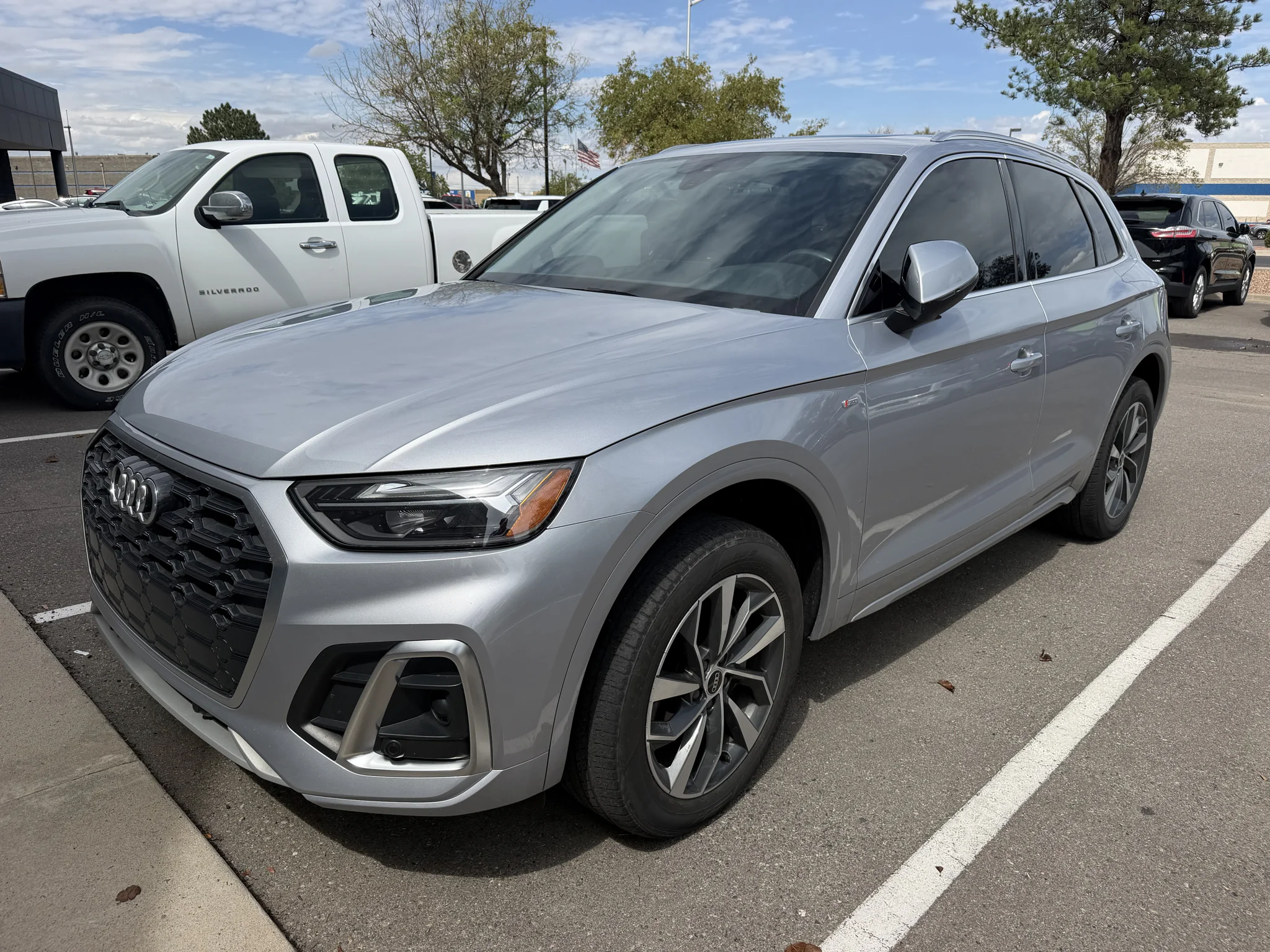 Used 2023 Florett Silver Metallic Audi S line Premium Plus image 2