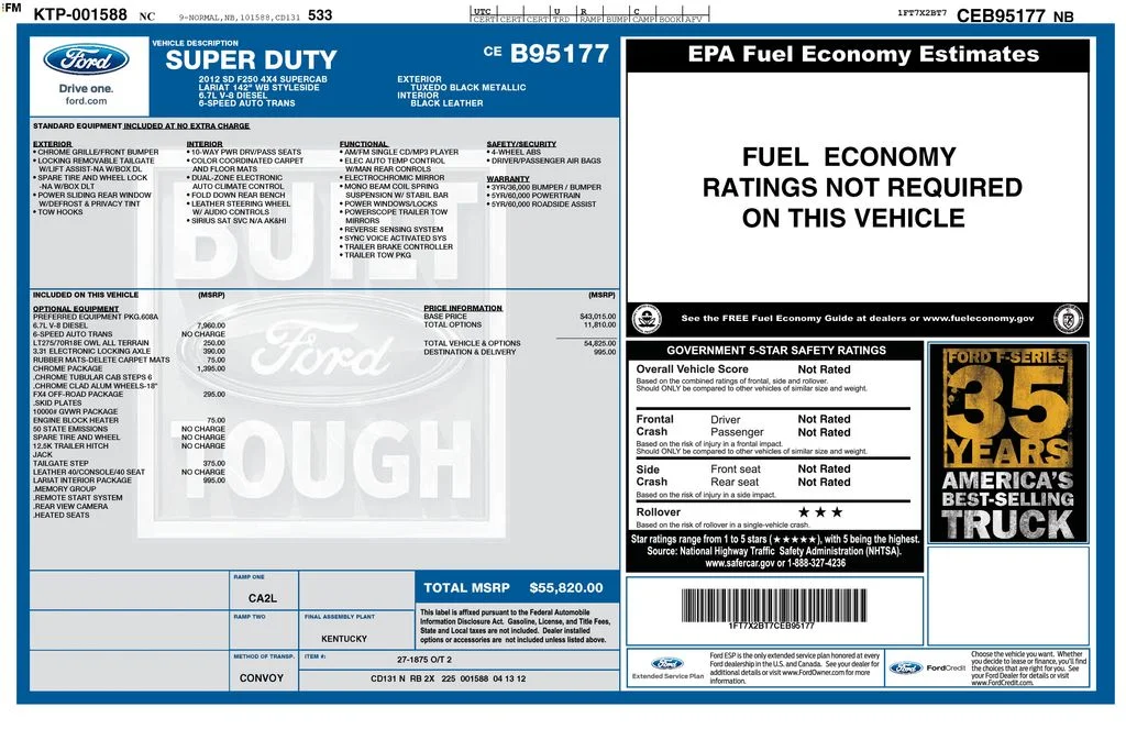 Used 2012 Black Ford Lariat image 7