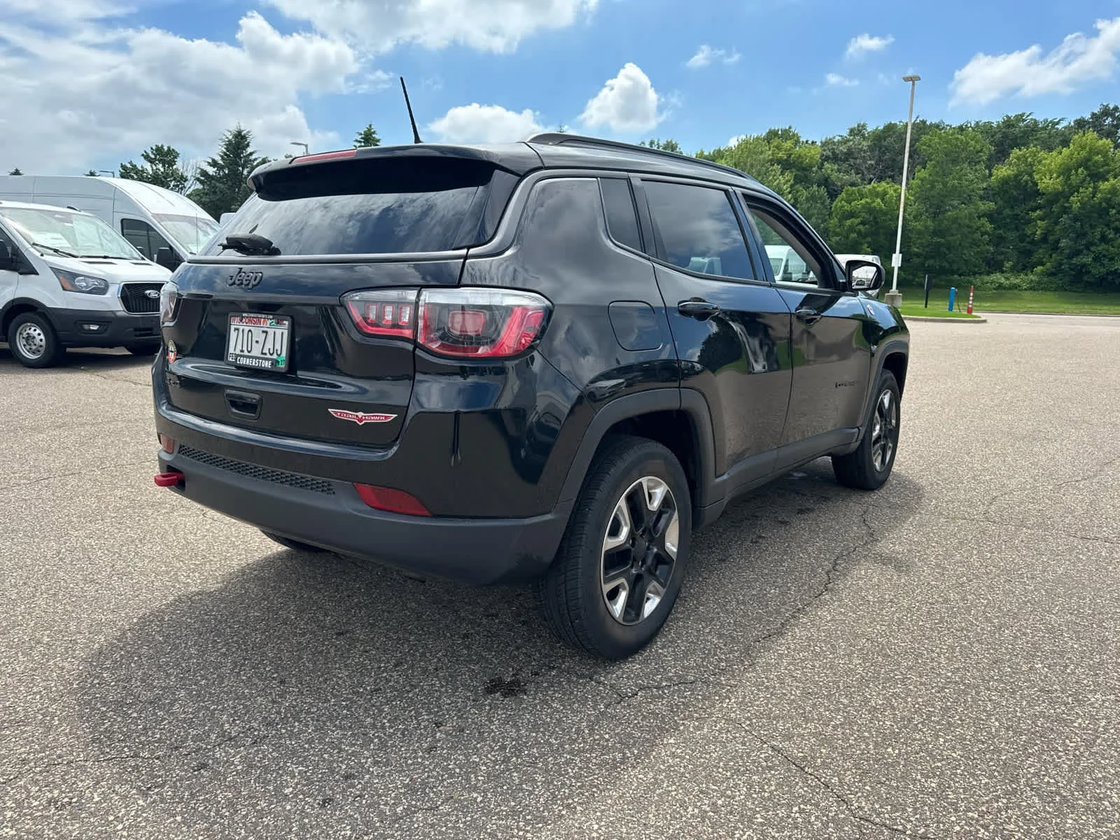 Used 2018 Diamond Black Crystal Pearlcoat Jeep Trailhawk image 7