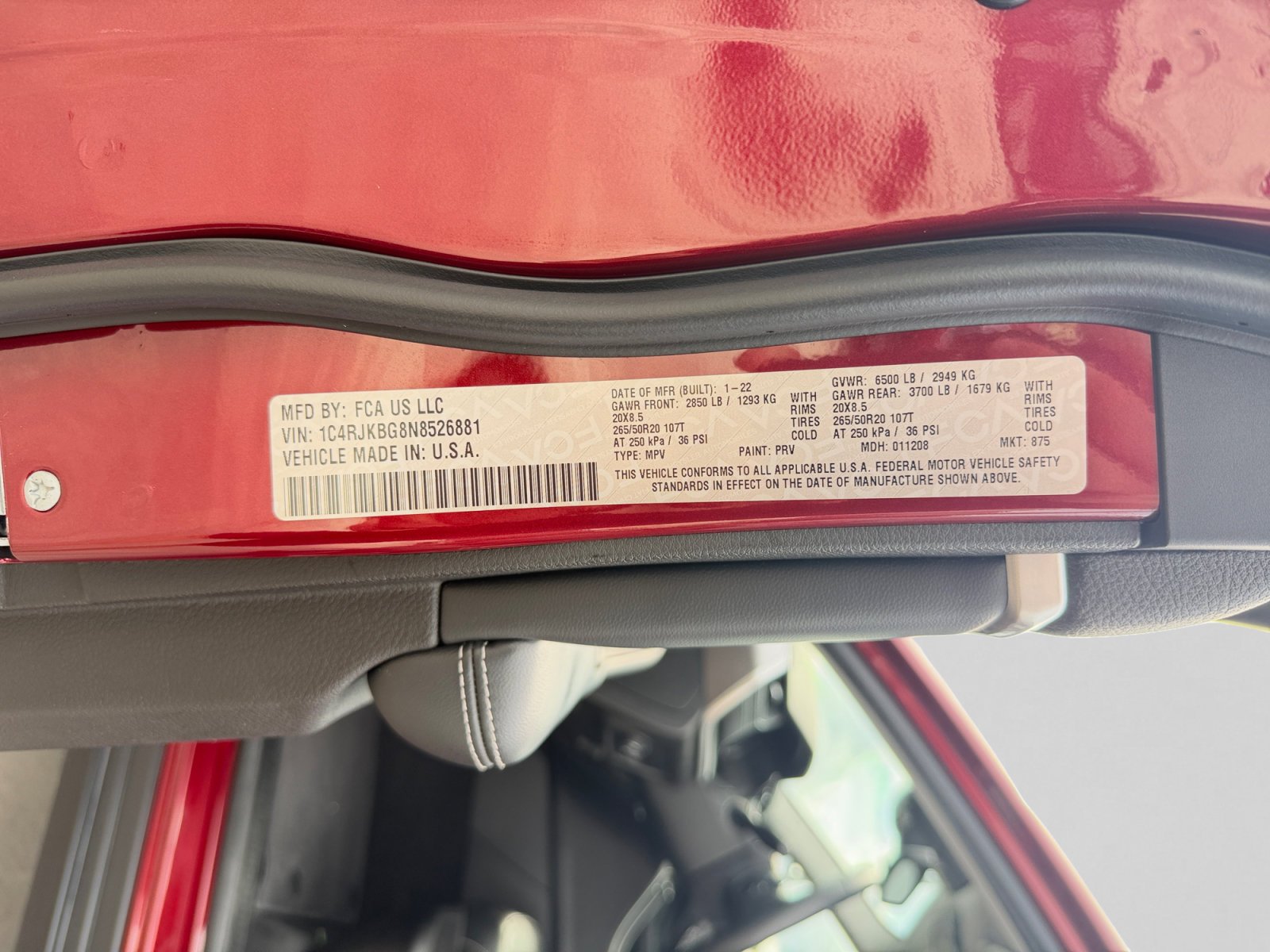 Certified Used 2022 Velvet Red Pearlcoat Jeep Limited image 25