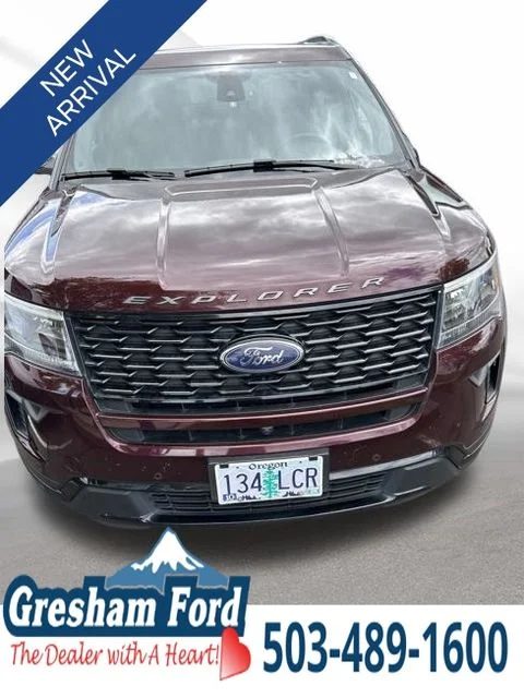 Used 2018 Burgundy Ford Sport image 1