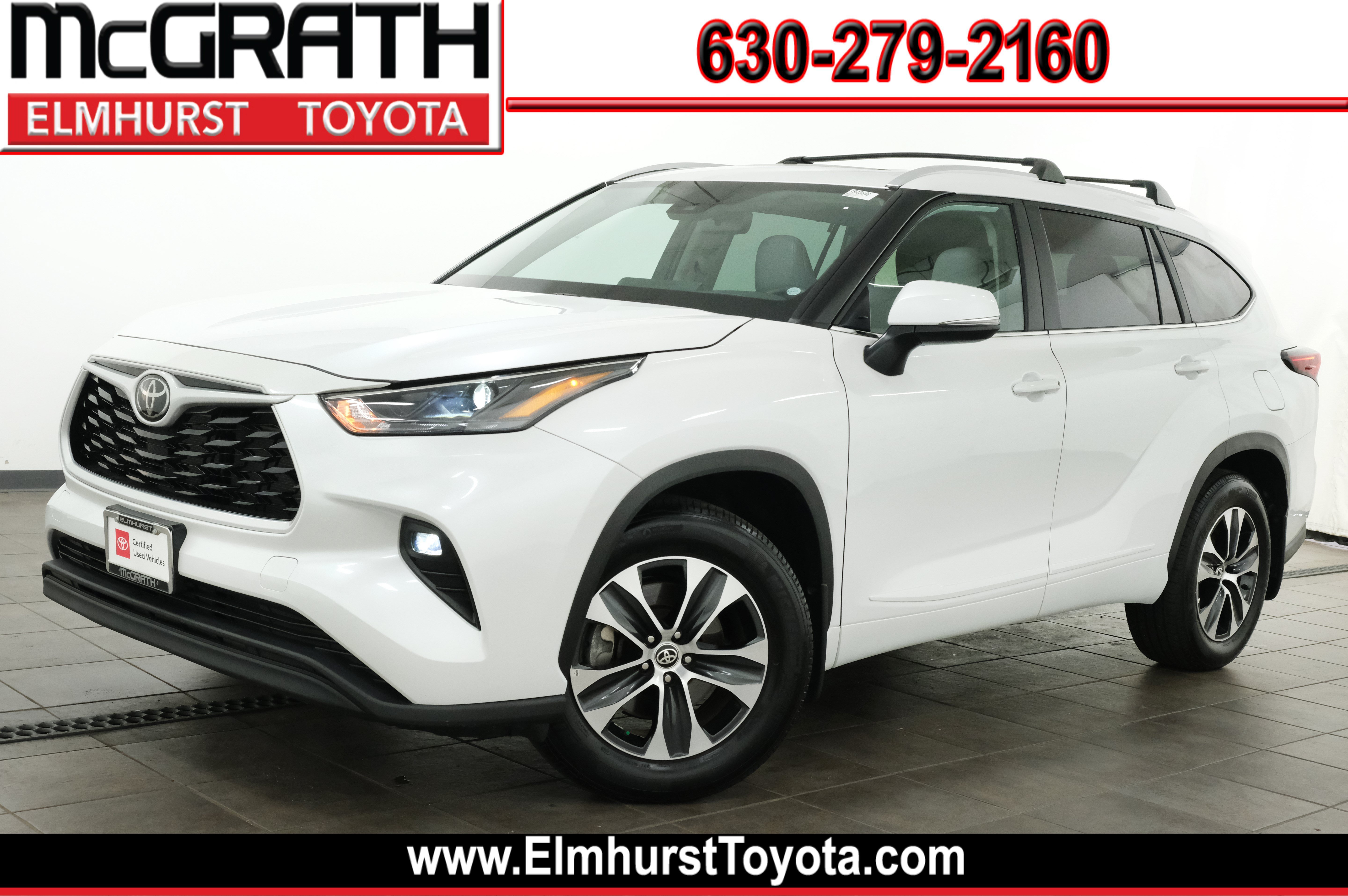 White (Wind Chill Pearl) 2025 Toyota Highlander SUV / Crossover All-Wheel Drive 8-Speed Automatic