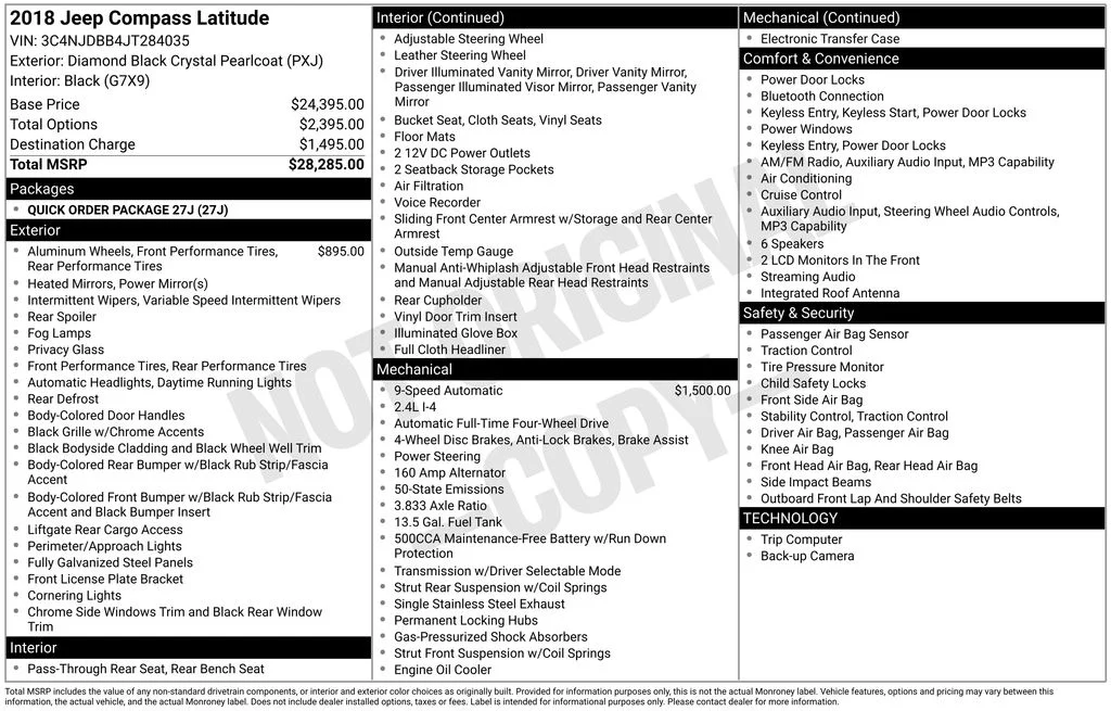 Used 2018 Black Jeep Latitude image 2