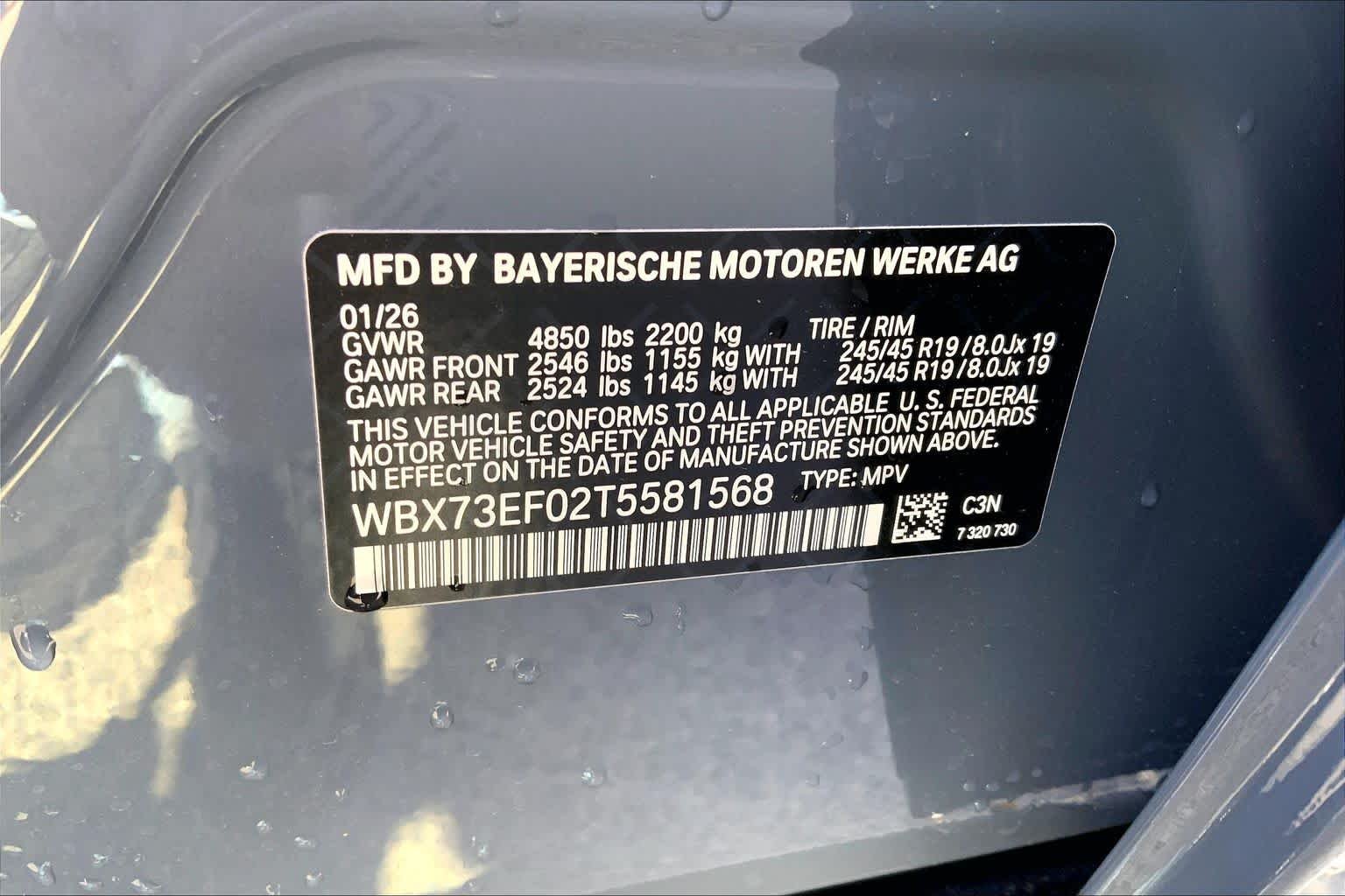 New 2026 Storm Bay Metallic BMW xDrive28i image 18