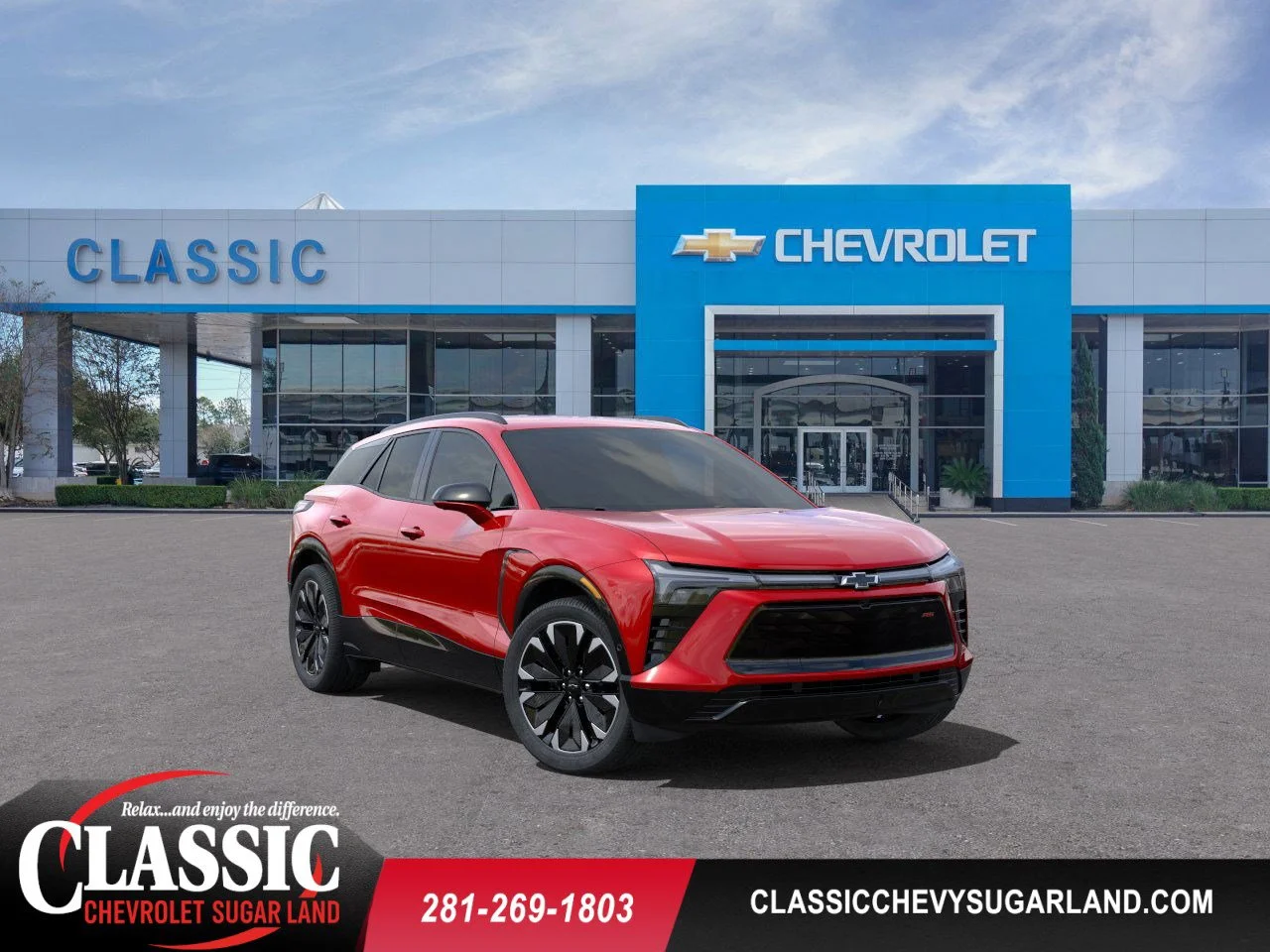 2025 Chevrolet Blazer EV RS Red at Classic Elite Chevrolet Hwy 6