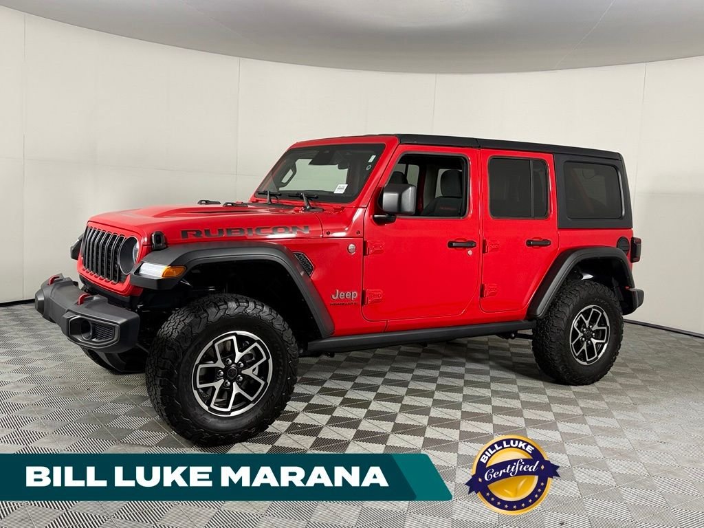 Certified Used 2025 Red Jeep Rubicon image 1