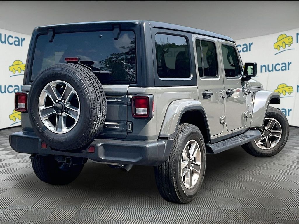 Used 2021 Sting-Gray Clearcoat Jeep Unlimited Sahara image 6