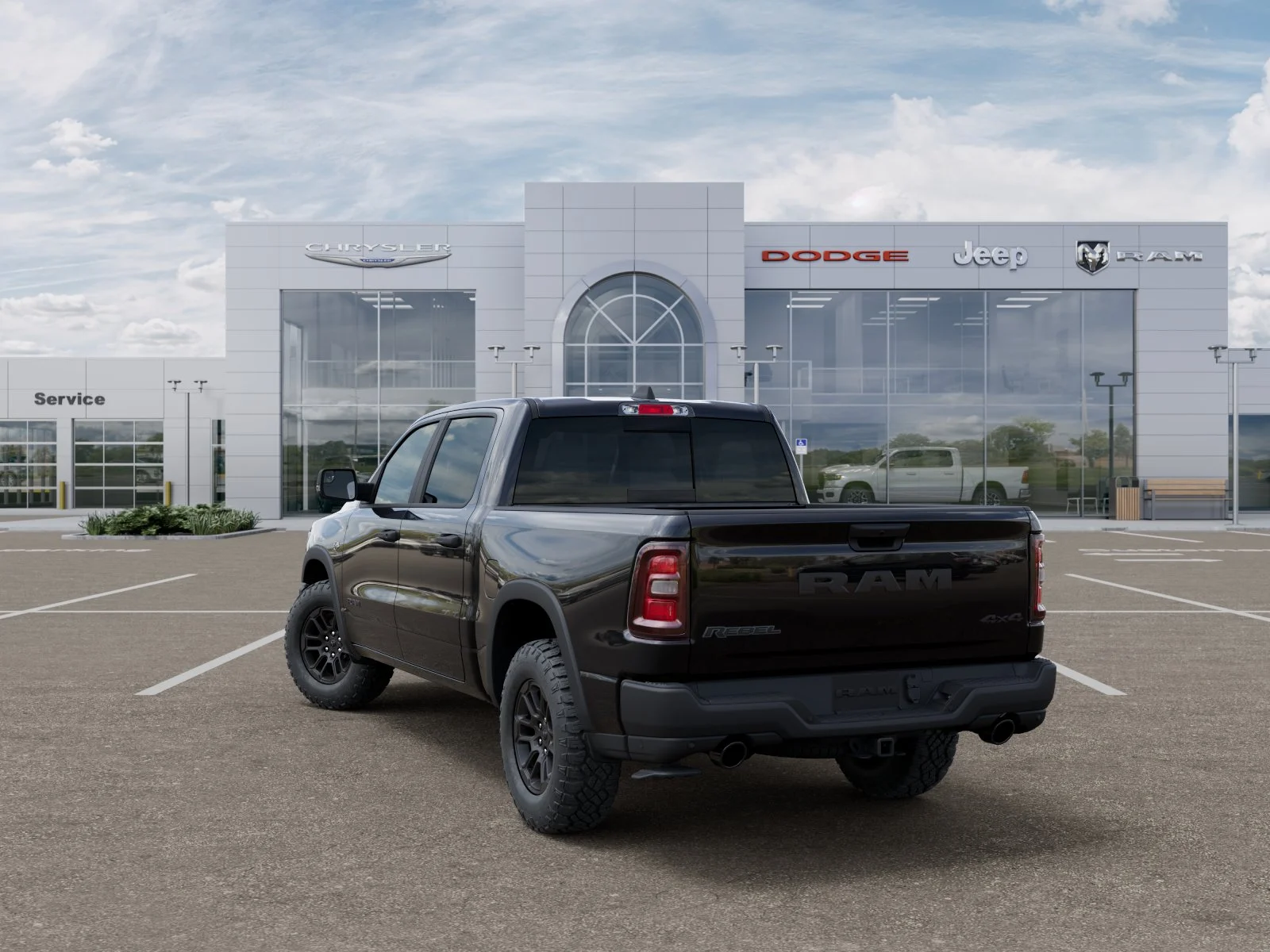 New 2026 Diamond Black Crystal Pearl-Coat Exterior Paint RAM REBEL image 55
