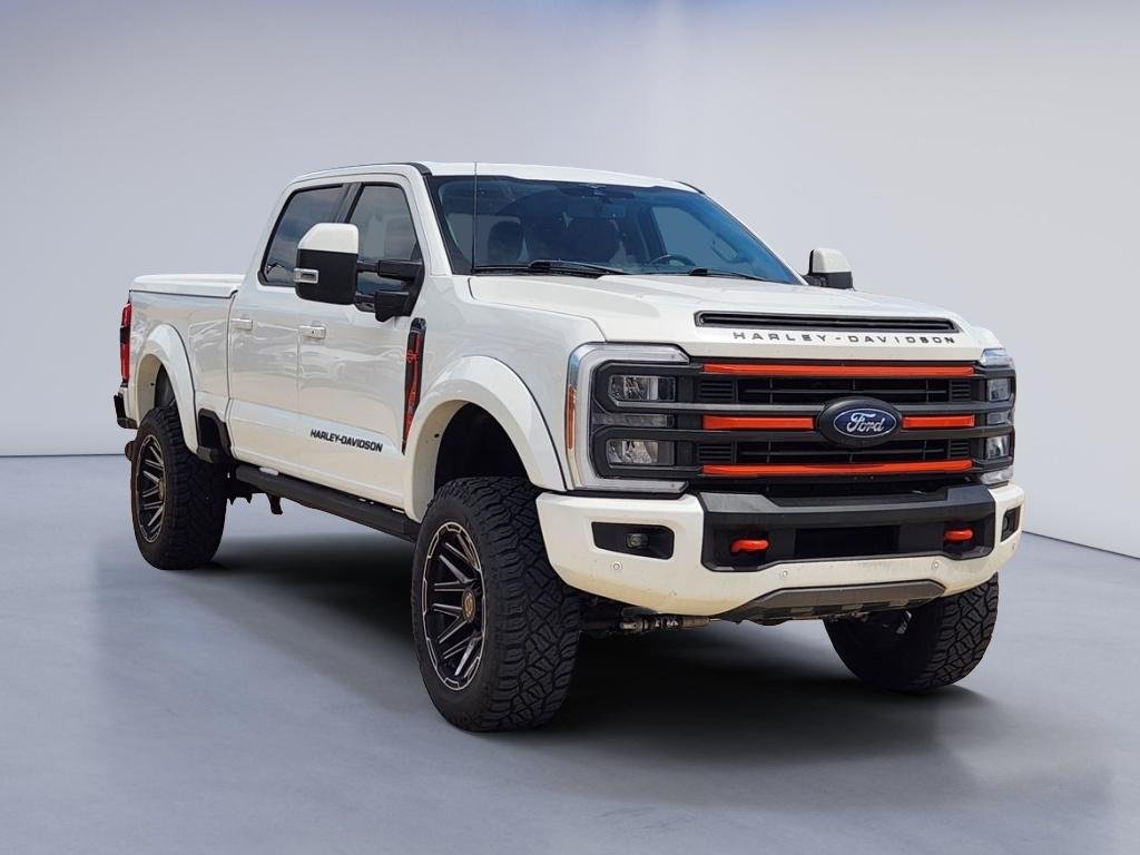 Used 2023 Star White Metallic Tri-Coat Ford LARIAT Harley Davidson image 3