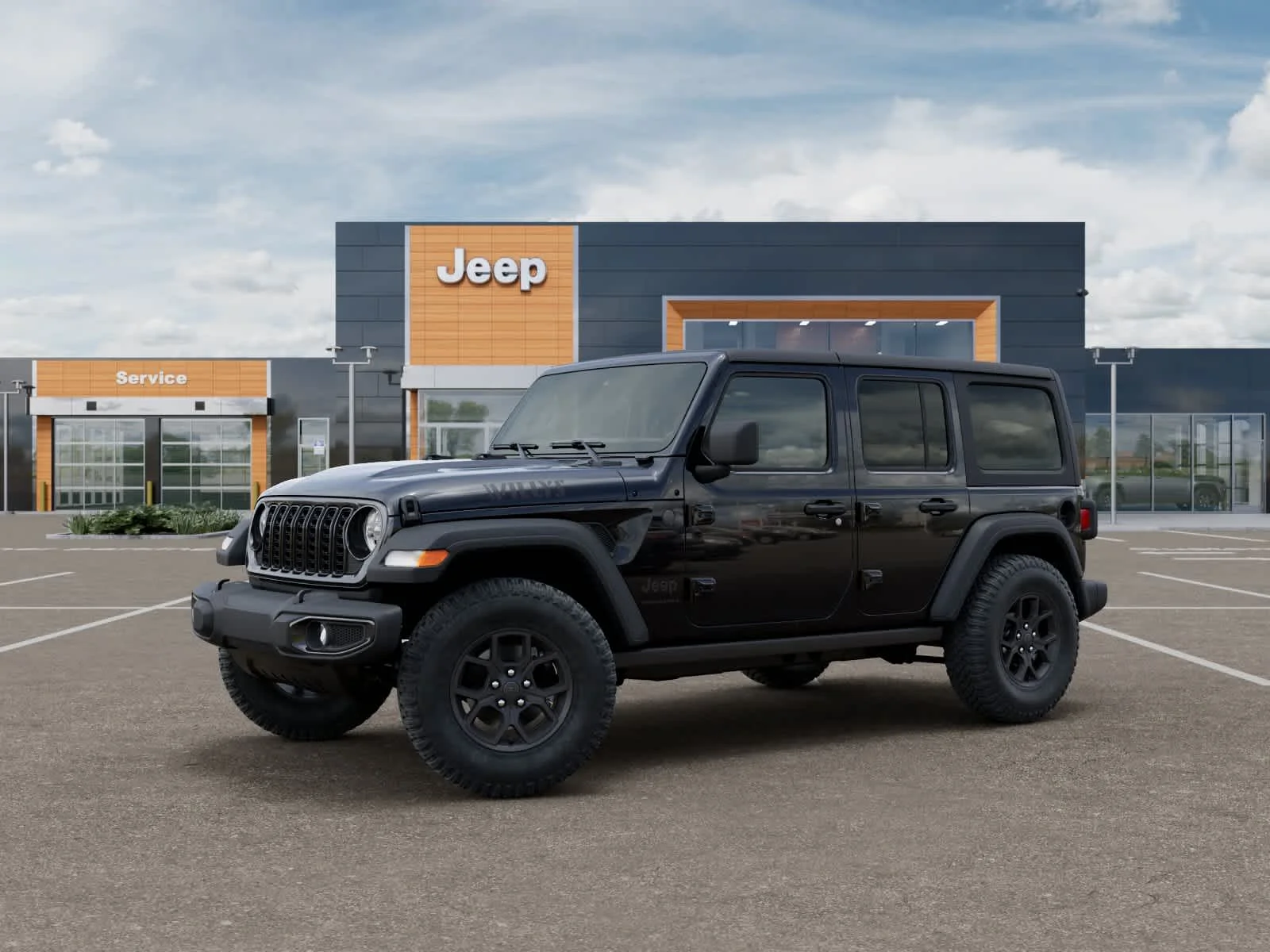 New 2026 Black Clearcoat Jeep Willys image 2