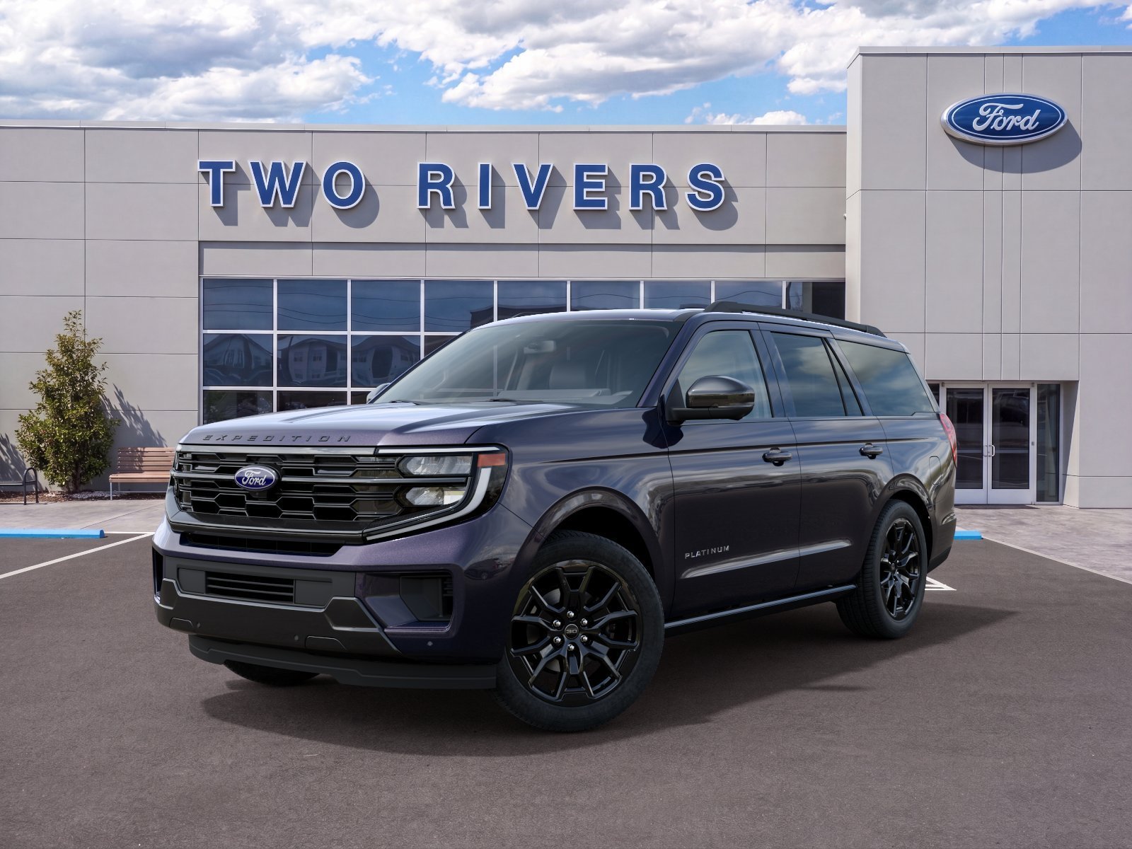 New 2027 Blue Ember Metallic Ford Platinum image 2