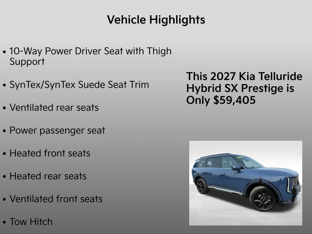 New 2027 Midnight Lake Blue Kia SX-Prestige image 37