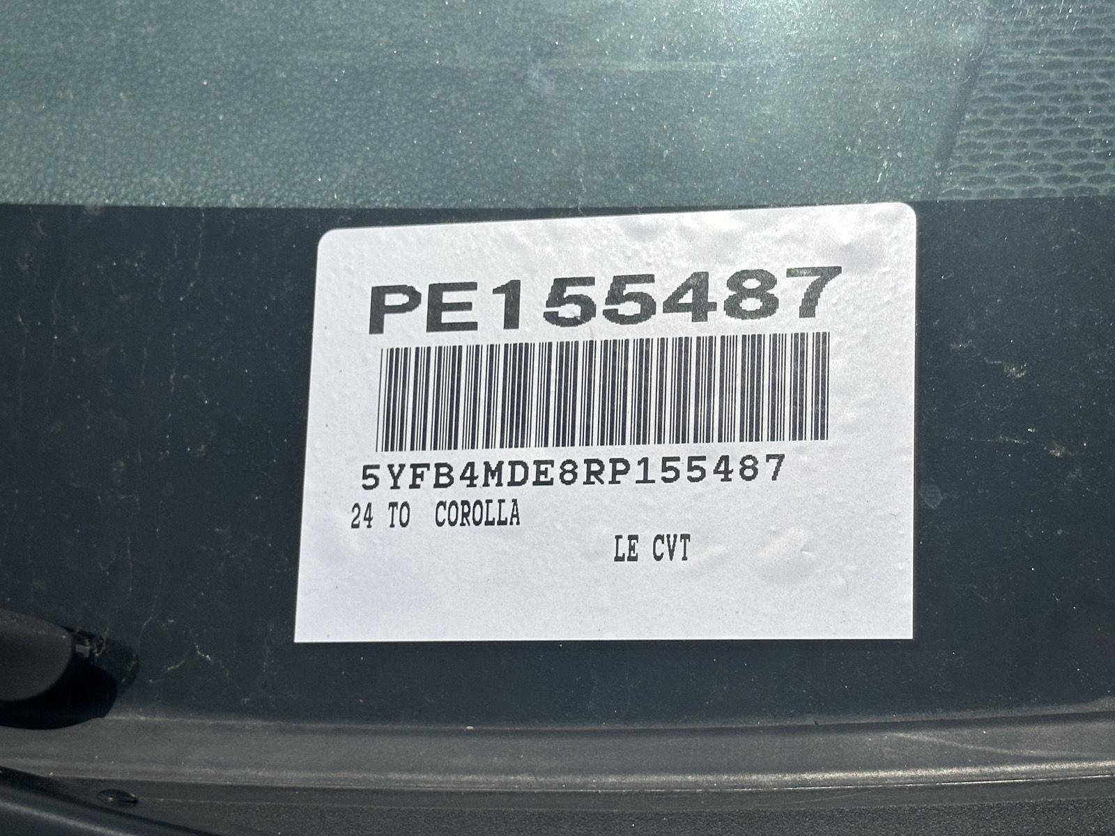 Certified Used 2024 Midnight Black Metallic Toyota LE image 14