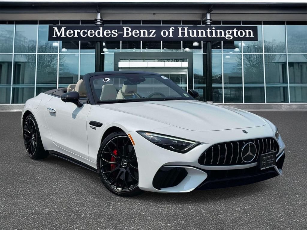 Certified Used 2022 MANUFAKTUR Moonlight White Metallic Mercedes-Benz SL 55 AMG® image 1