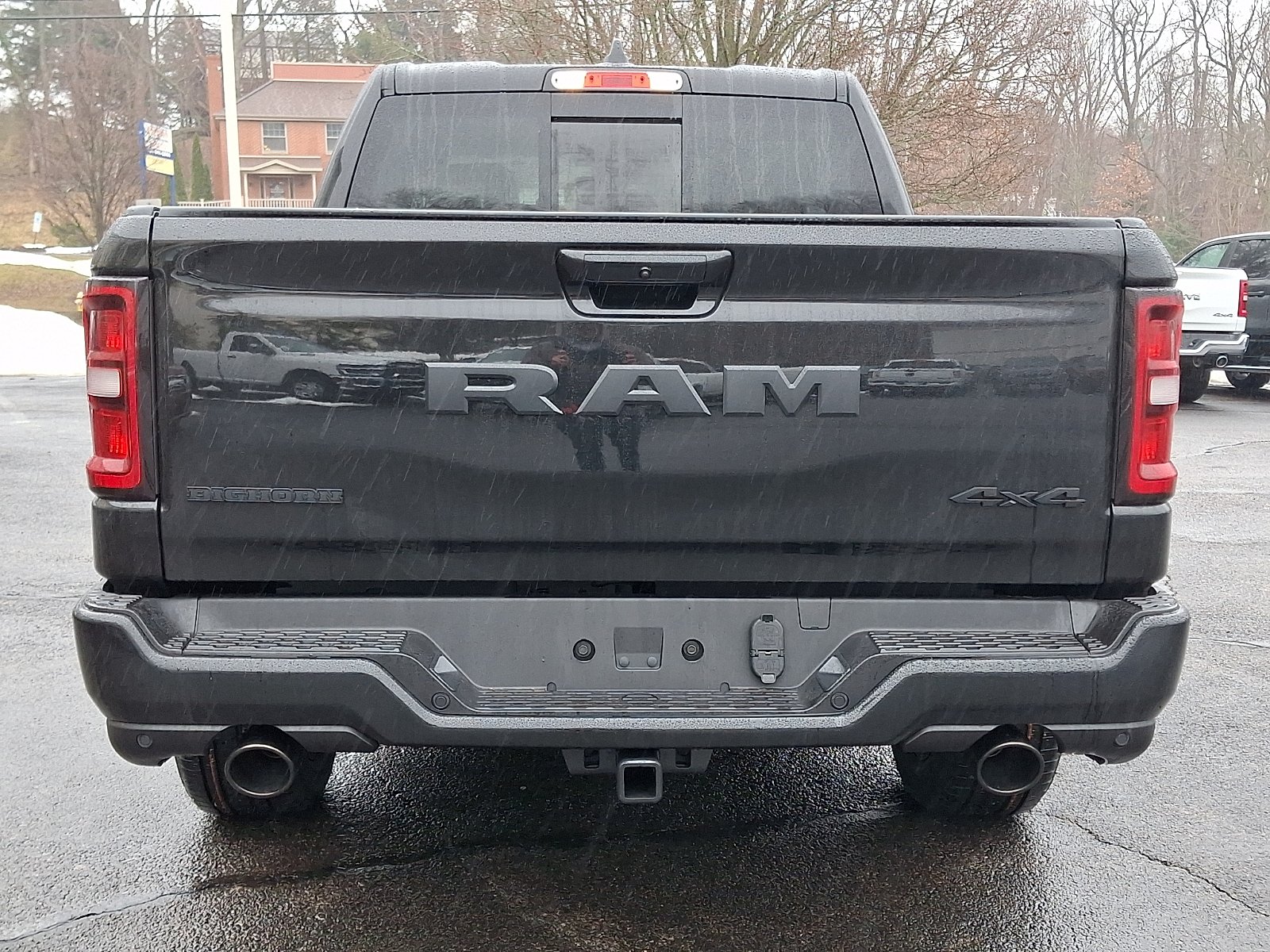 New 2026 Diamond Black Crystal Pearl-Coat Exterior Paint RAM Big Horn Crew Cab 4x4 5