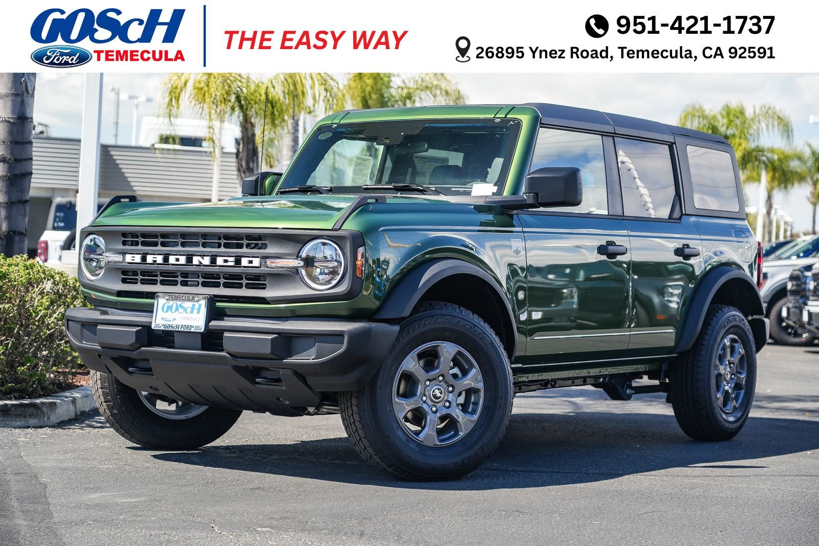 New 2025 Ford Bronco Big Bend® 4 Door in Temecula #R250945 | Gosch