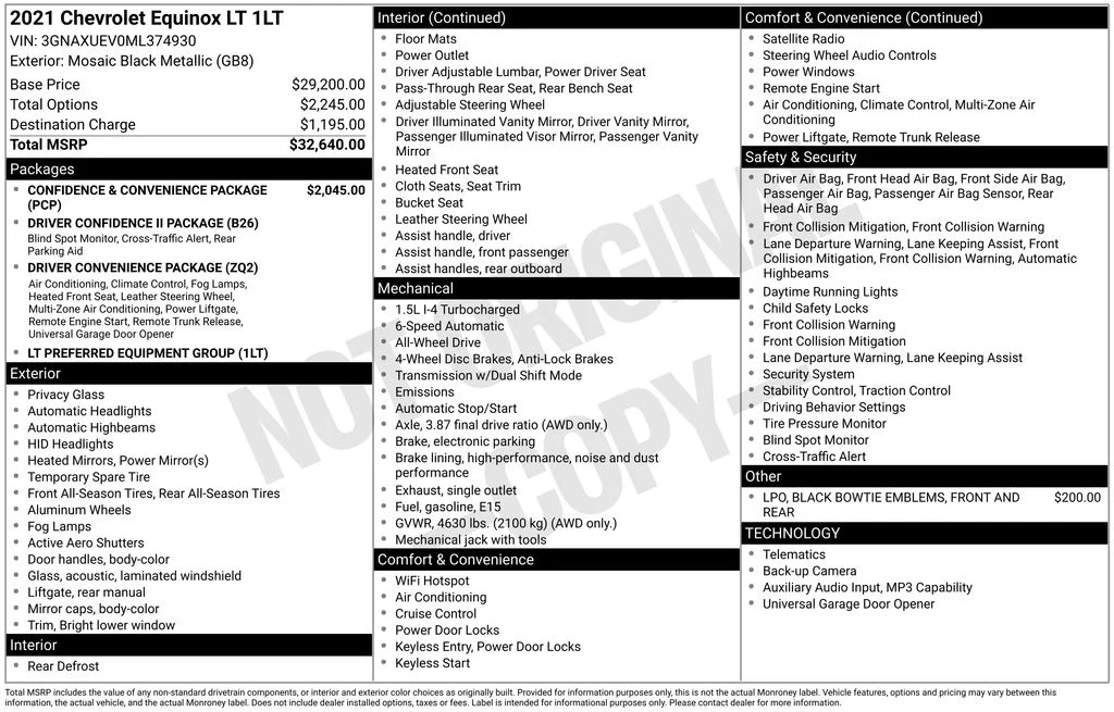 Used 2021 Black Chevrolet LT image 17