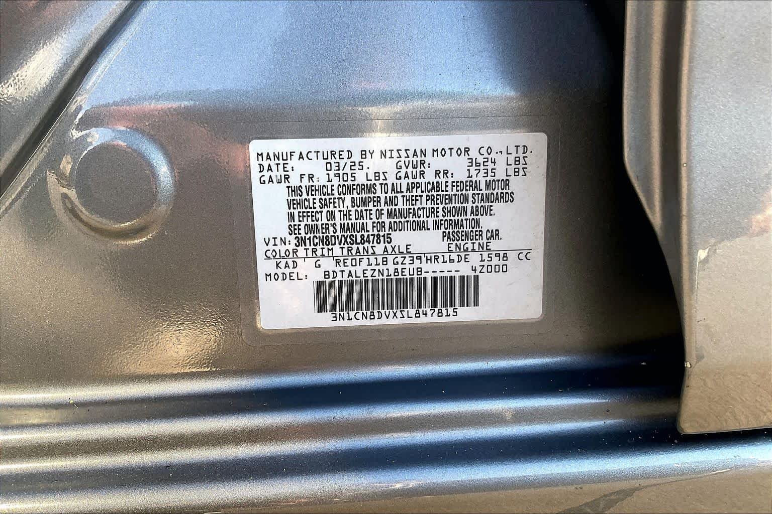 Used 2025 Gun Metallic Nissan S image 28