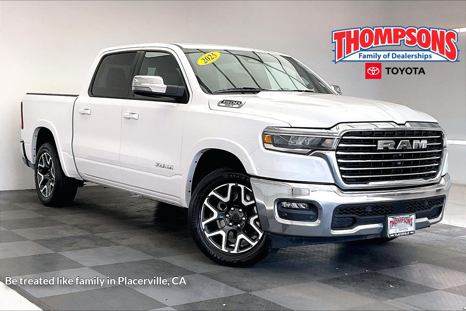 Used 2025 Bright White Clearcoat Ram Laramie image 1