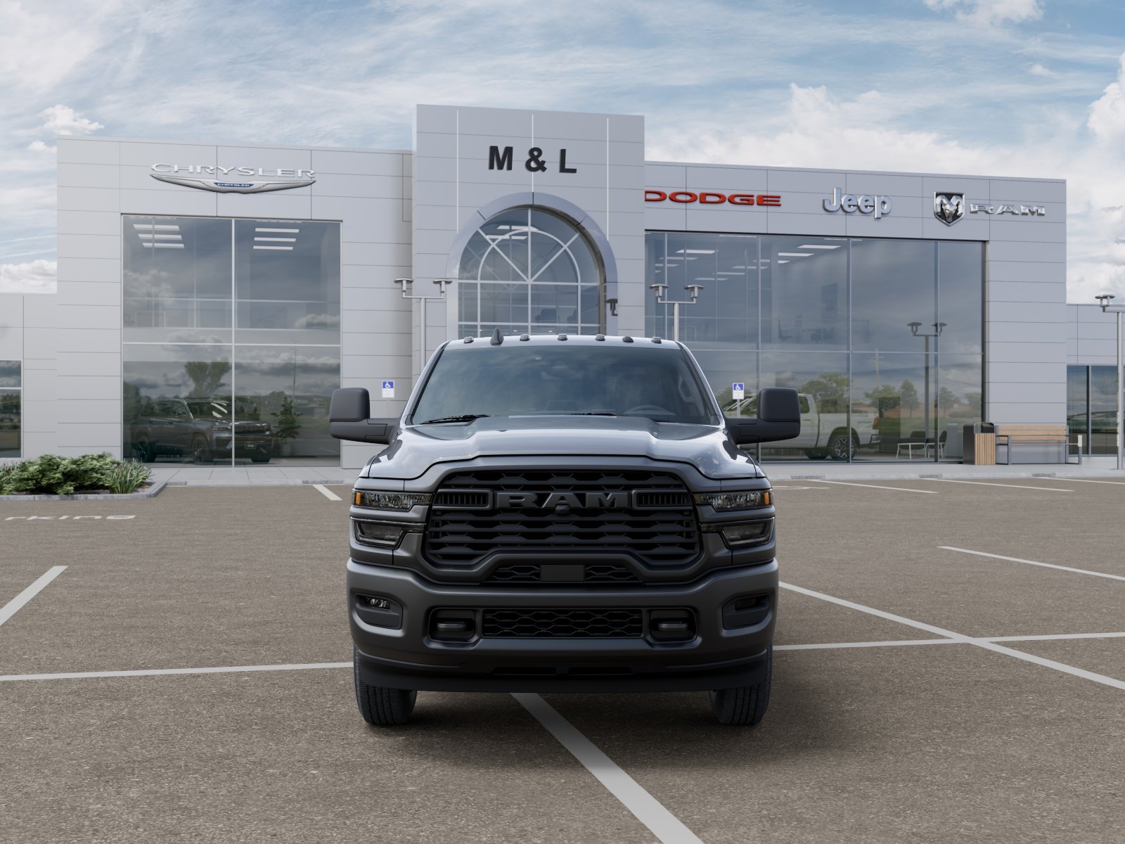 New 2026 Ceramic Gray Clear-Coat Exterior Paint RAM Tradesman Crew Cab 4x4 6