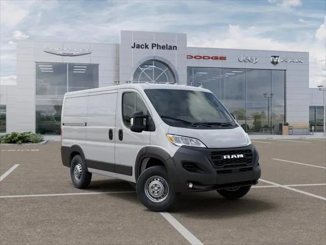 New 2026 Bright White Clear-Coat Exterior Paint RAM 1500 Low Roof Cargo Van 118 WB image 57