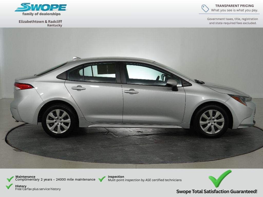 Used 2023 Classic Silver Metallic Toyota LE image 3