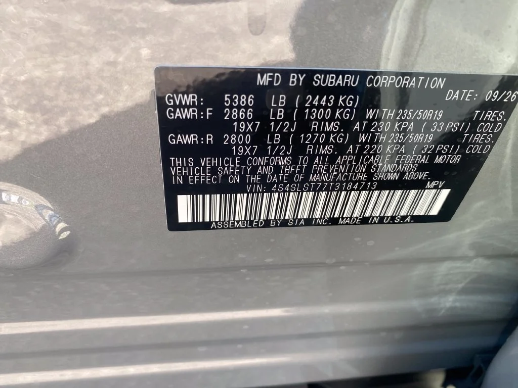 New 2026 Gray Subaru Touring Hybrid image 25