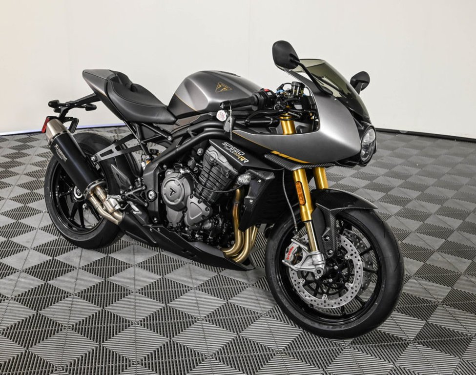New 2025 Triumph Speed Triple 1200 RR Breitling Edition Storm Grey