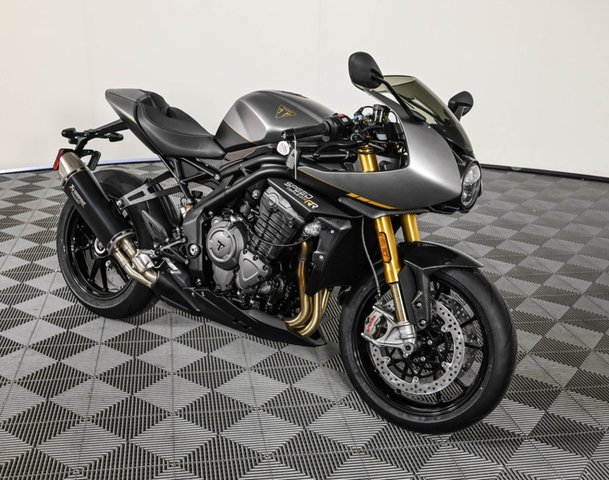 New 2025 Triumph Speed Triple 1200 RR Breitling Edition Storm Grey