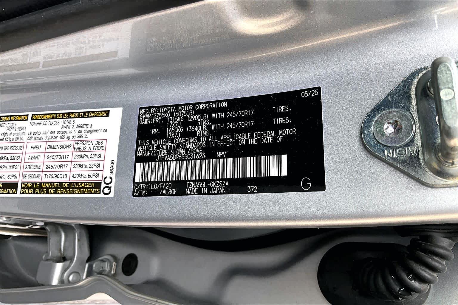 Used 2025 Cutting Edge Toyota SR5 image 34